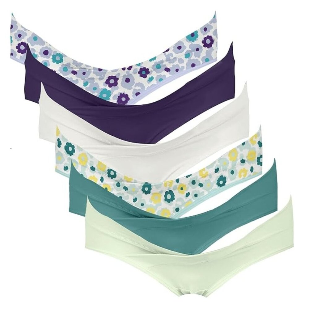 NEW 6-Pack of Portal Maternity Underwear Cross-Over Bikini No Pressure Size 2XL